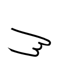 Hand-drawn arrow