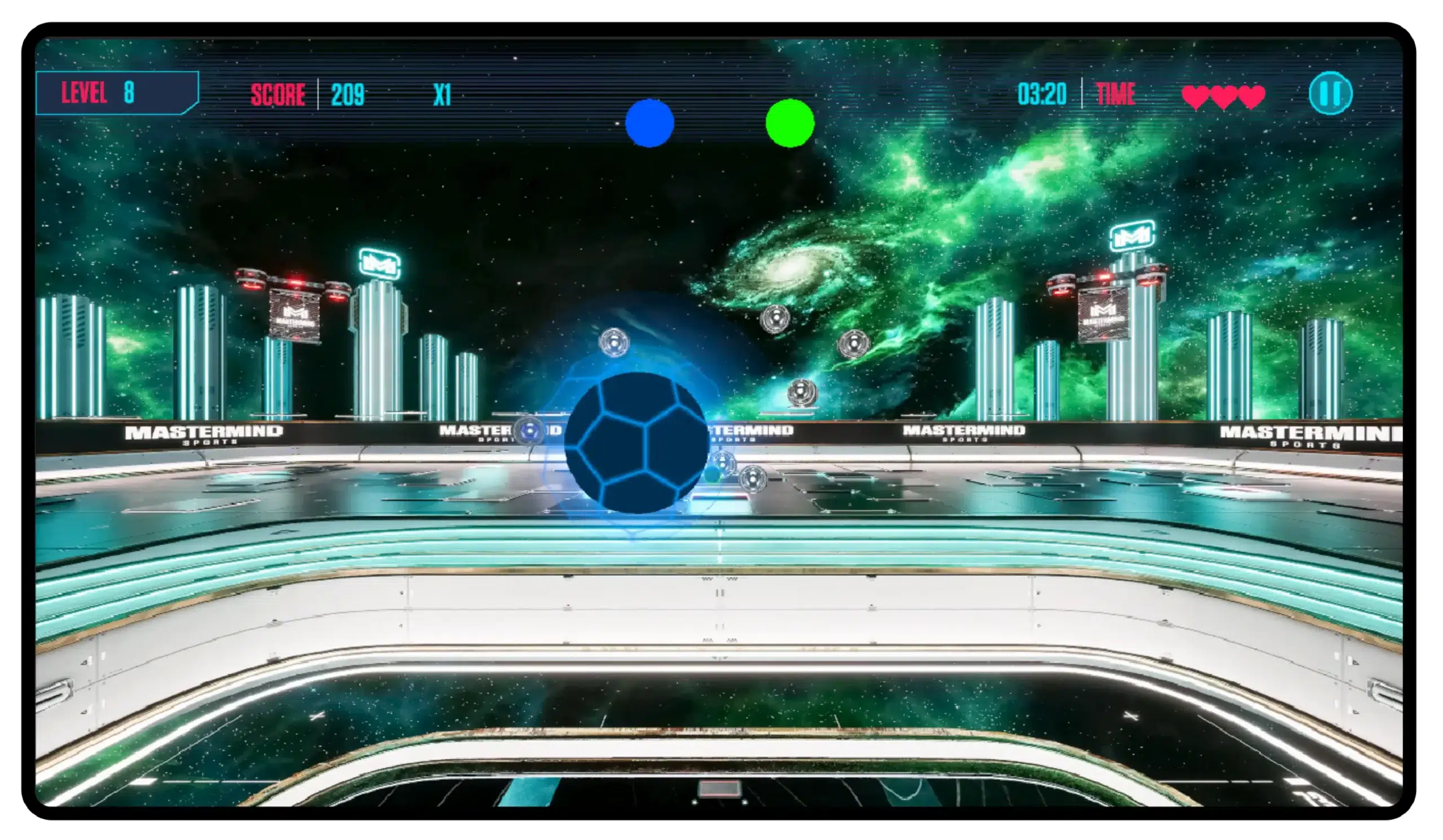 Mastermind game mode with floating targets
