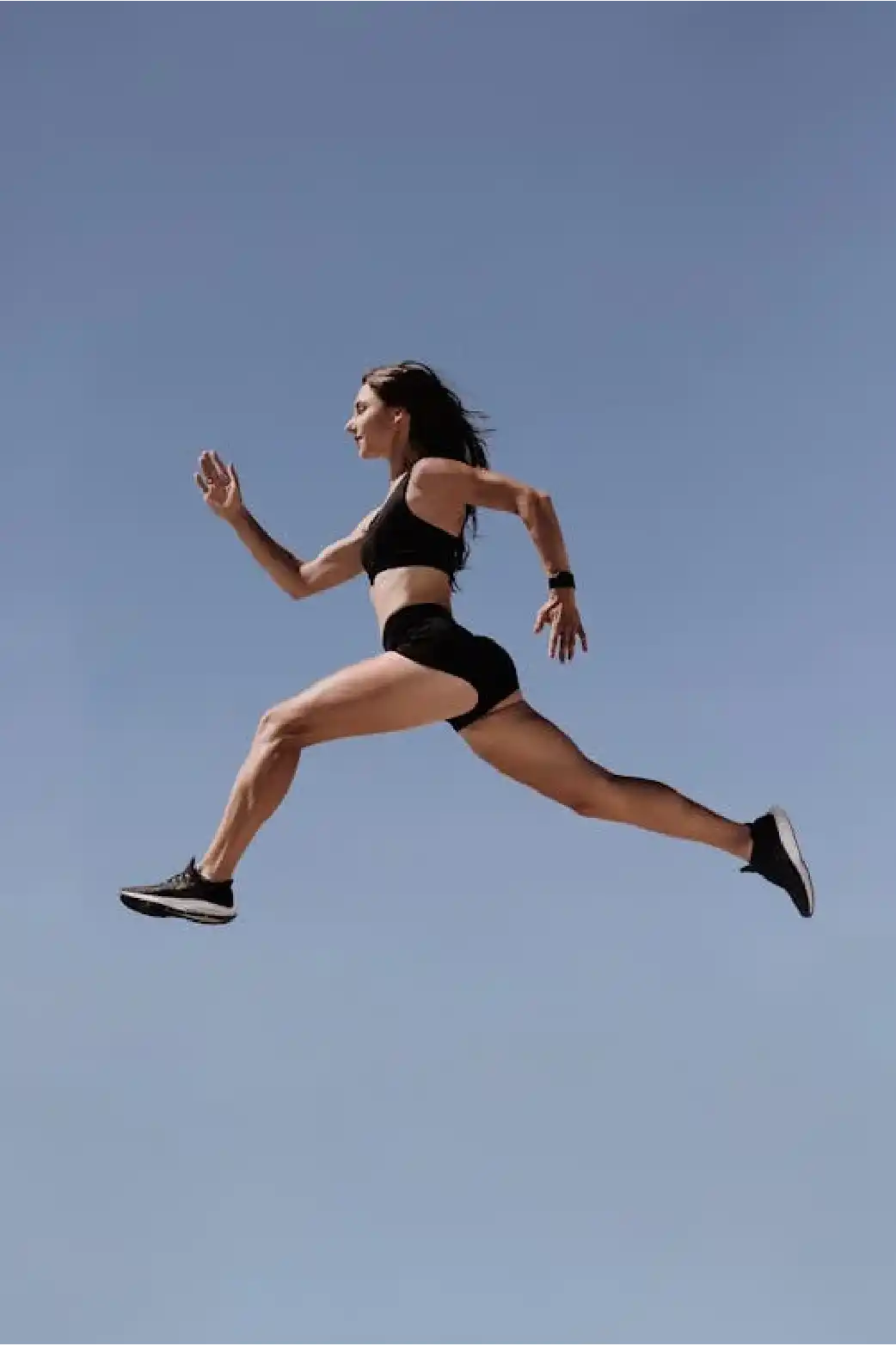 Sprinter running at full speed
