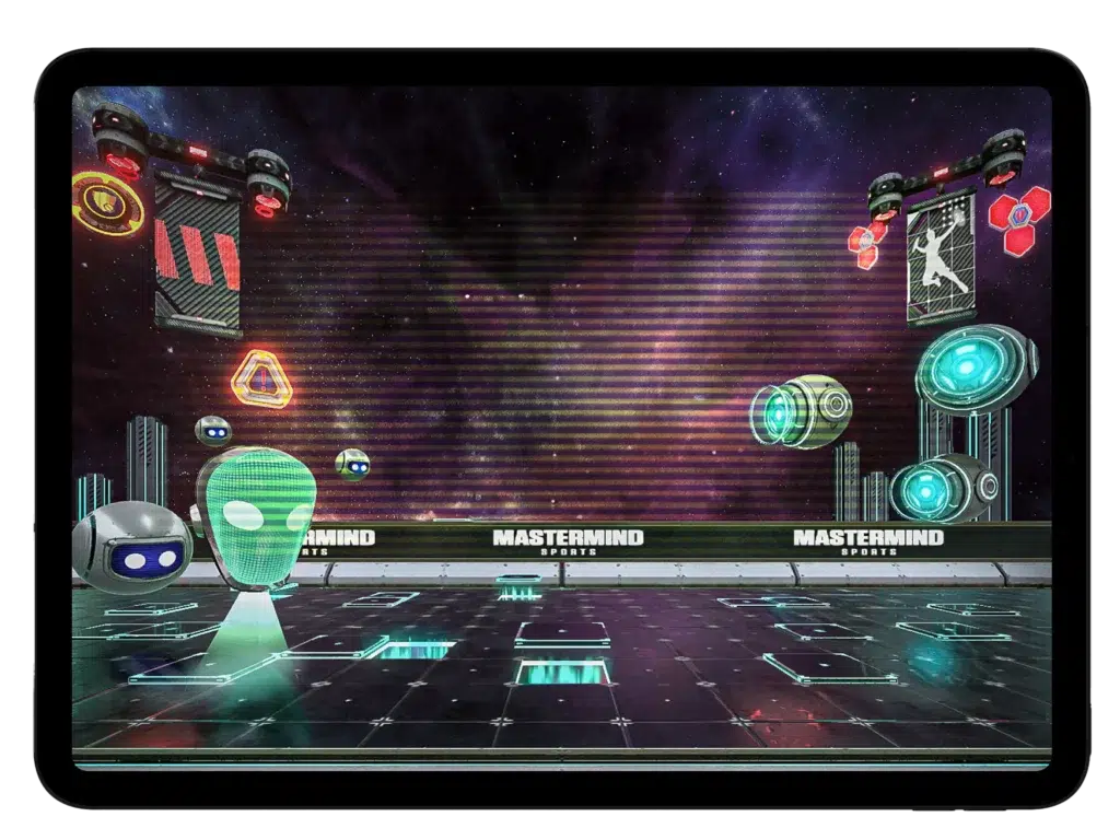 Mastermind game running on a tablet