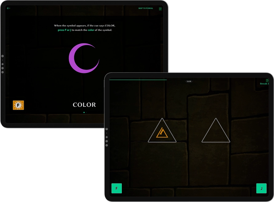 Ace Explorer pre-game training session on a tablet